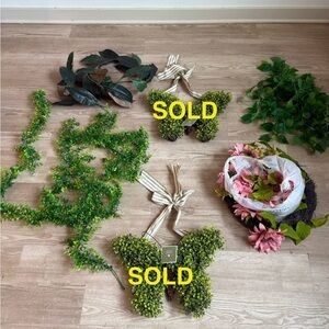 Decorative Greenery and Floral Set